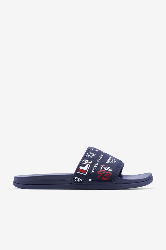 Fila Sandals Mens Navy - Drifter Lux Patchwork - Philippines 8273964-DW